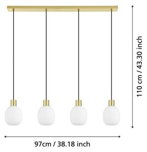 Eglo 900306 - Lestenec na vrvici MANZANARES 4xE27/40W/230V
