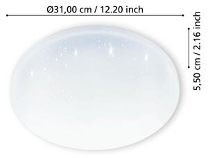 Eglo 900363 - LED Kopalniška stropna svetilka FRANIA LED/18W/230V IP44