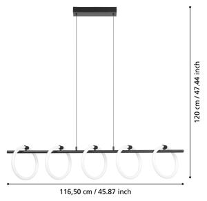 Eglo 900563 - LED Lestenec na vrvici CARANACOA 5xLED/7W/230V