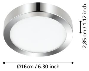 Eglo 900639 - LED Kopalniška stropna svetilka FUEVA LED/11W/230V IP44 krom