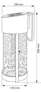 LED Solarna stenska svetilka VETRO LED/1,2V IP44