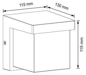 LED Zunanja stenska svetilka MORGAN LED/10W/230V IP54