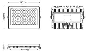 LED Reflektor s solarnim panelom FOCUS 100W/15000 mAh 3,2V 6000K IP65 + Daljinski upravljalnik