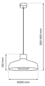 Lestenec na vrvici LINEA 1xGX53/12W/230V črna