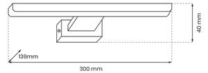 LED Svetilka za slike PINTO LED/7W/230V zlata