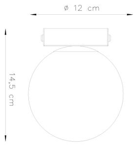 Sollux SL.1151 - Stropna svetilka YOLI 1xG9/12W/230V črna