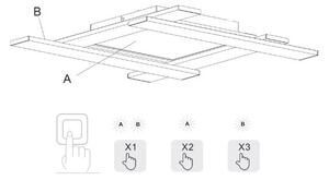 Trio - LED Zatemnitvena stropna svetilka BELFAST LED/18W/230V + LED/14W