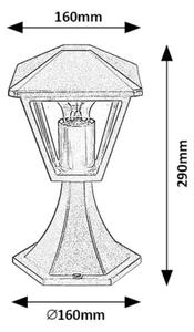 Rabalux 7148 - Zunanja svetilka PARAVENTO 1xE27/40W/230V IP44