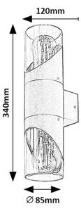 Rabalux 7237 - Zunanja stenska svetilka NOVIGRAD 2xE27/28W/230V IP54