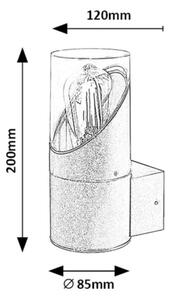 Rabalux 7236 - Zunanja stenska svetilka NOVIGRAD 1xE27/28W/230V IP54