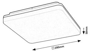 Rabalux 7250 - LED Kopalniška stropna svetilka PERNIK LED/24W/230V IP54