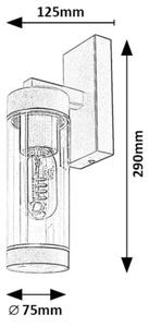 Rabalux 7386 - Zunanja stenska svetilka KOLTA 1xE27/12W/230V IP44