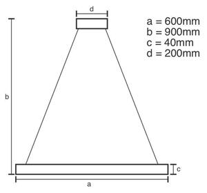 Brilagi - LED Zatemnitveni lestenec na vrvici CIRCLE LED/42W/230V 3000-6500K + Daljinski upravljalnik