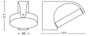 Philips - LED Zunanja stenska svetilka MIMOSA LED/7W/230V 2700K IP44