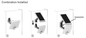 LED Solarna stenska svetilka s senzorjem LED/8W IP54