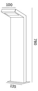 LED Zunanja svetilka INDUO S LED/10W/230V 4000K IP54