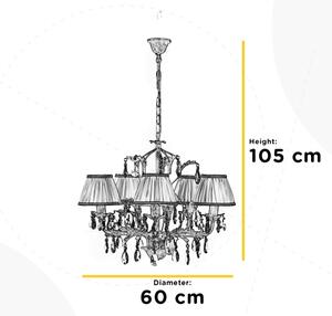 ONLI - Lestenec na verigi KAREN 5xE14/6W/230V bela