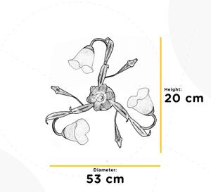 ONLI - Stropna svetilka LUCREZIA 3xE14/6W/230V krem barva