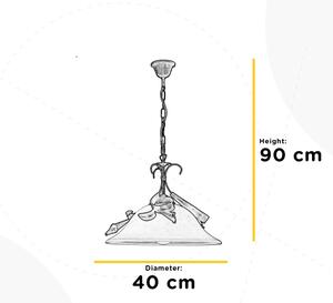 ONLI - Lestenec na verigi LUCREZIA 1xE27/22W/230V bron