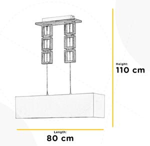 ONLI - Lestenec na vrvici KISAR 2xE27/22W/230V