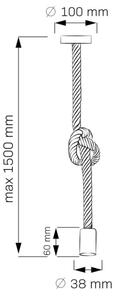 Viseča svetilka ROPE 1xE27/12W/230V