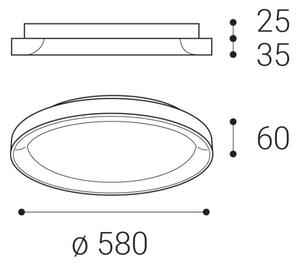 LED2 - LED Stropna svetilka BELLA LED/48W/230V 3000K/4000K bela