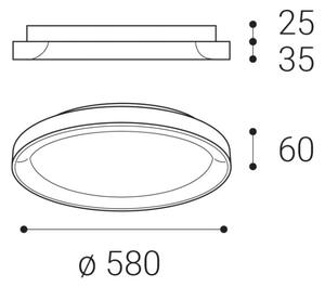 LED2 - LED Stropna svetilka BELLA LED/48W/230V 3000K/4000K črna