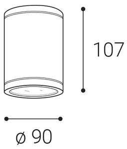 LED2-LED Zunanji relektor TUBO LED/10W/230V IP65 3000K/4000K/5700K črn