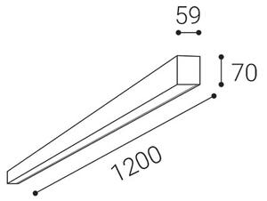 LED2 - LED Stropna svetilka NOLI LED/40W/230V 3000K/3500K/4000K bela