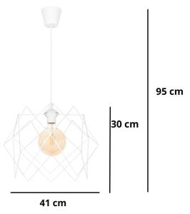 Lestenec na vrvici GALL 1xE27/60W/230V bel