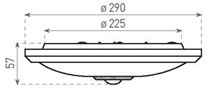 LED Stropna svetilka s senzorjem in zasilnim modulom MANA LED/12W/230V 4000K