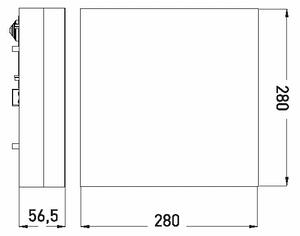 LED Kopalniška stropna svetilka LED/24W/230V 3000/4000/6000K 28x28 cm IP44