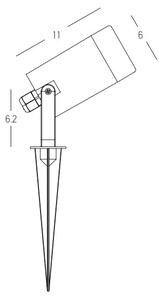 Zambelis E312 - Zunanja svetilka 1xGU10/7W/230V IP54