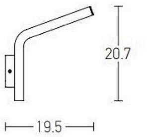 Zambelis E205 - LED Zunanja stenska svetilka LED/10W/230V IP54 antracit