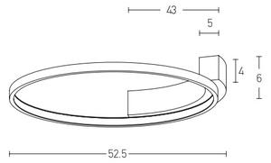 Zambelis 2076 - LED Stenska svetilka LED/31W/230V pr. 52,5 cm črna