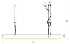 Zambelis 22211 - LED Lestenec na vrvici LED/45W/230V