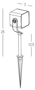 Zambelis E286 - LED Zunanja svetilka LED/12W/230V IP65 antracit