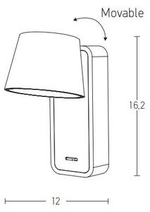 Zambelis H61 - LED Stenska svetilka LED/7W/230V rjav