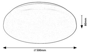 Rabalux 71036 - LED RGB Zatemnitvena stropna svetilka CERRIGEN LED/48W/230V