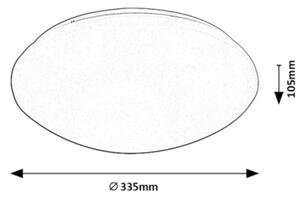 Rabalux 71133 - LED Stropna svetilka s senzorjem LUCAS LED/18W/230V IP44 4000K