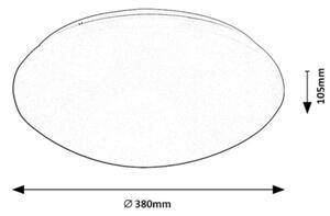 Rabalux 71134 - LED Stropna svetilka s senzorjem LUCAS LED/24W/230V IP44 4000K