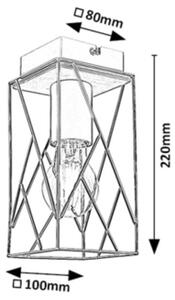 Rabalux 71021 - Stropna svetilka BOIRE 1xE27/40W/230V