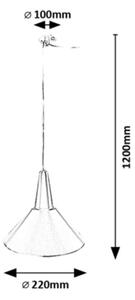 Rabalux 72016 - Lestenec na vrvici FELIPE 1xE27/40W/230V