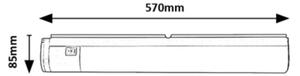 Rabalux 78029 - LED Podelementna svetilka z vtičnico DUDDU LED/17W/230V črna