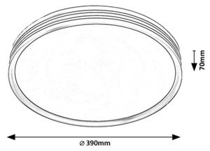 Rabalux 71118 - LED Stropna svetilka EPORA LED/25W/230V 3000K