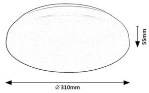 Rabalux 71035 - LED RGB Zatemnitvena stropna svetilka CERRIGEN LED/24W/230V