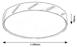 Rabalux 71120 - LED Stropna svetilka NESSIRA LED/25W/230V 4000K črna