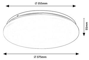 Rabalux 71106 - LED Stropna svetilka VENDEL LED/24W/230V 4000K 37 cm