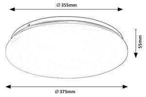 Rabalux 71103 - LED Stropna svetilka VENDEL LED/24W/230V 3000K 37 cm