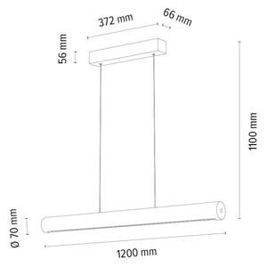 Spot-Svetilka 1017401100000-LED Zatemnitveni lestenec na vrvici CONOR LED/34,5W/230V hrast